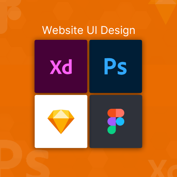 Website UI Design(Adobe XD, PSD, Sketch, FIGMA)